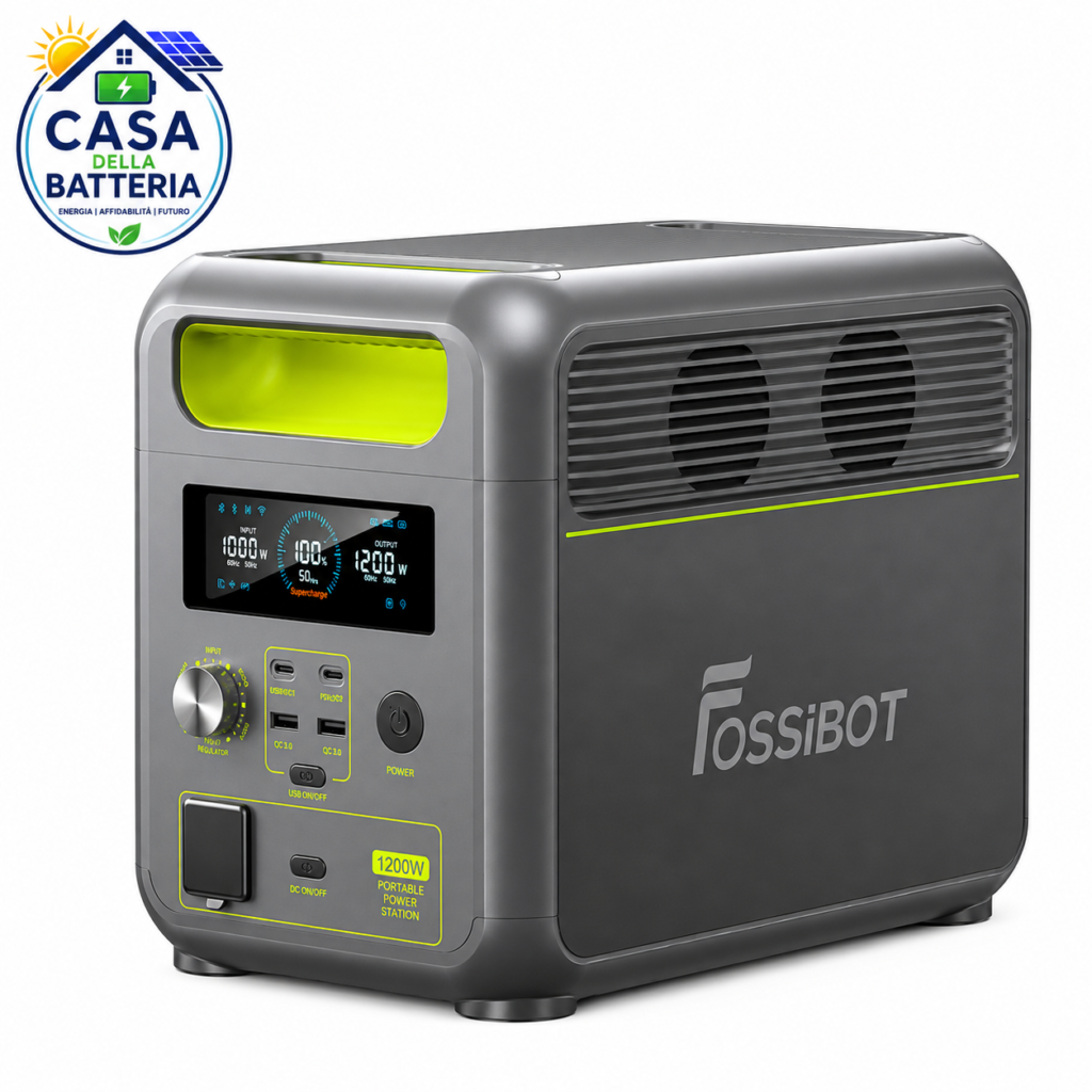 FOSSiBOT F1200 Power Station 1200W 1024Wh LiFePO₄ | UPS | Onda Sinusoidale